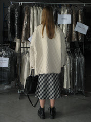 PROD Bldg 2023 winter 2 White Quilted Cotton Coat
