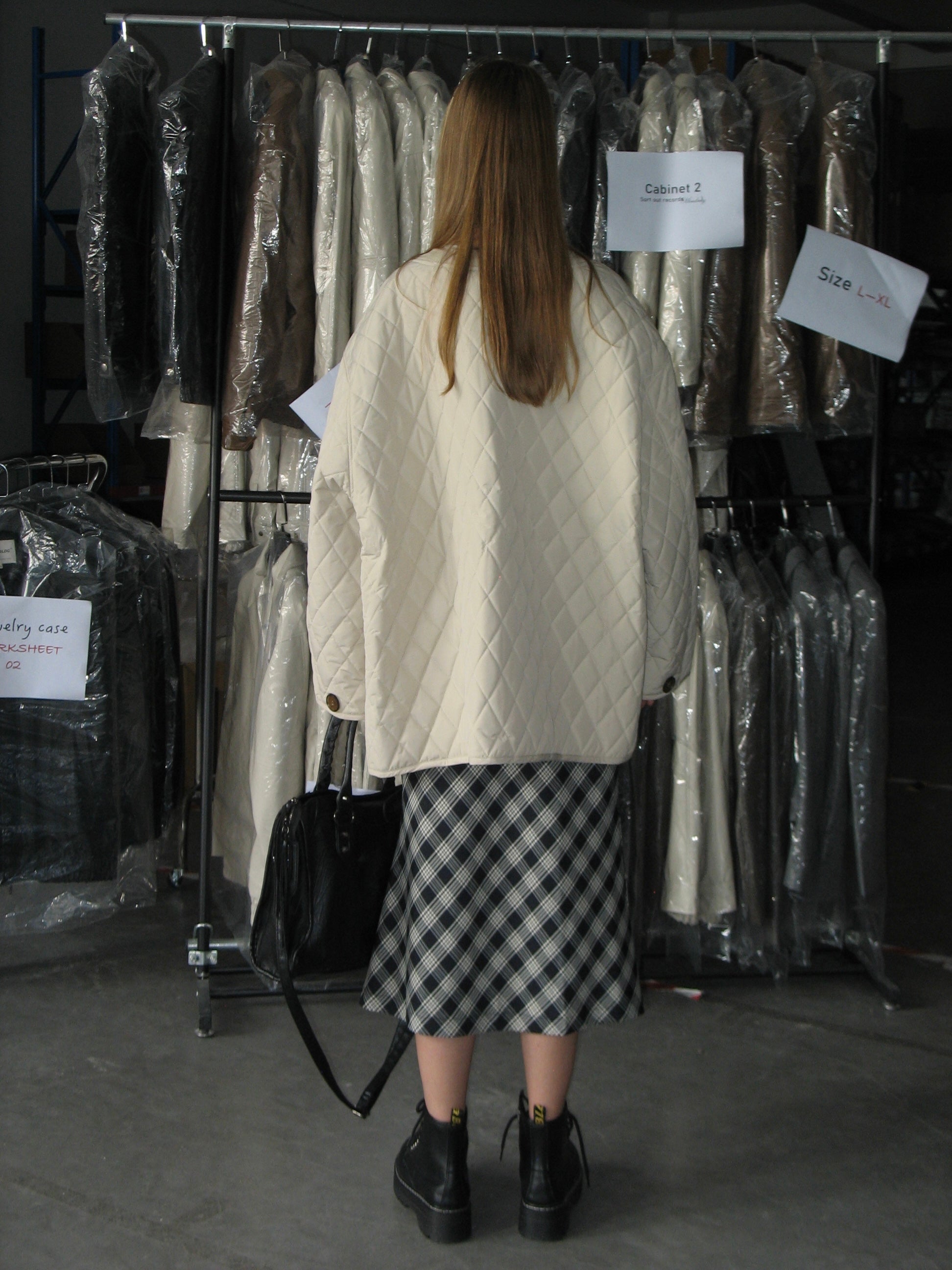 PROD Bldg 2023 winter 2 White Quilted Cotton Coat