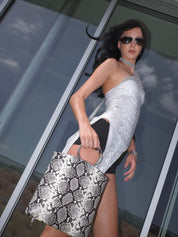 PROD Bldg 2026Fall Cleo Croc Print One-Shoulder Top