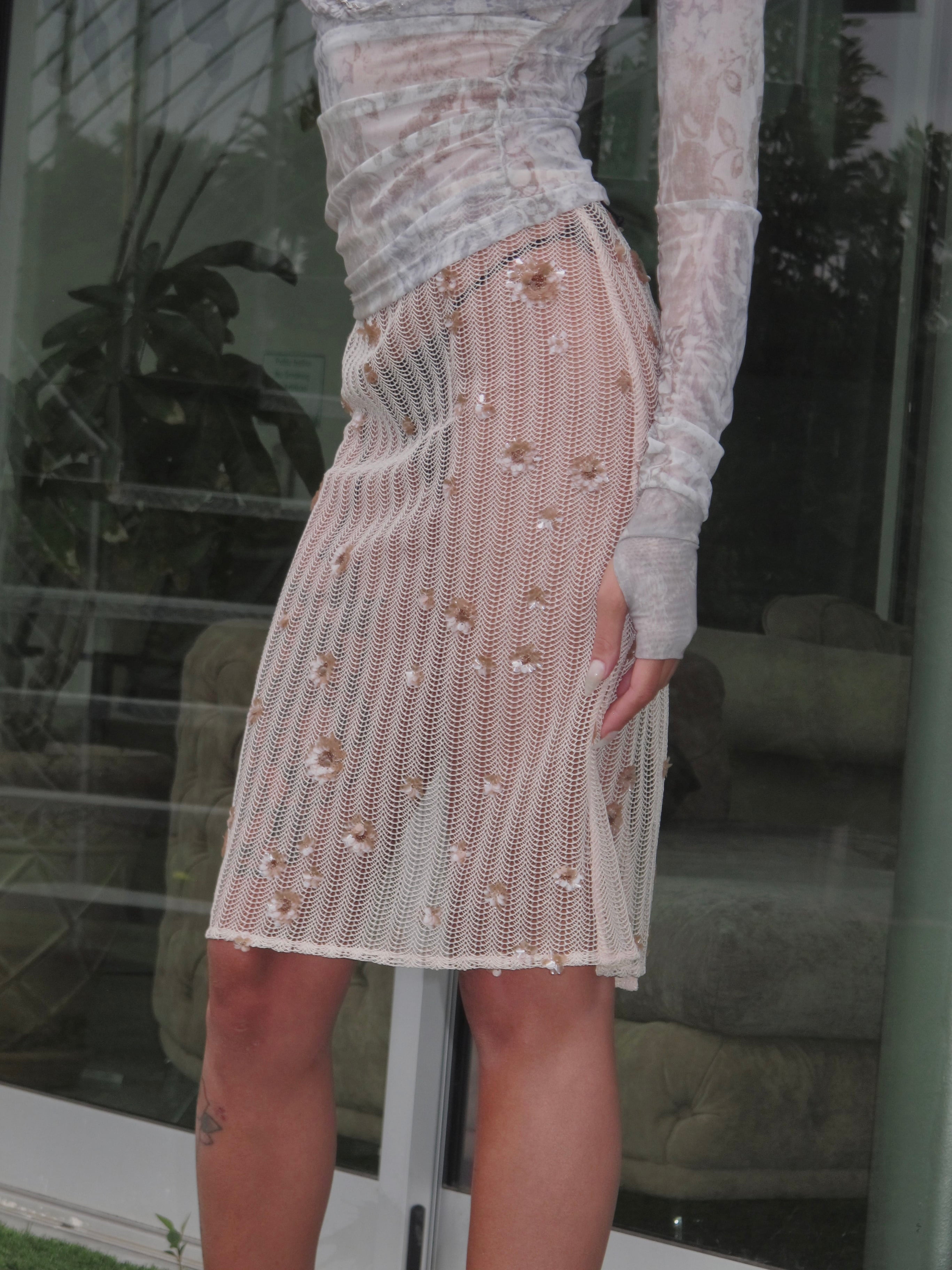 PROD Bldg 2026Fall Iris Pearl Floral Crochet Skirt Apricot