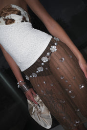 PROD Bldg 2026Fall Iris Pearl Floral Crochet Skirt Coffee