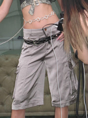 PROD Bldg 2026Fall Porto Satin Bermuda Shorts