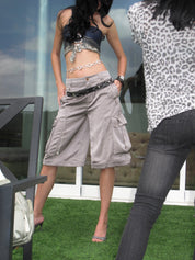 PROD Bldg 2026Fall Porto Satin Bermuda Shorts