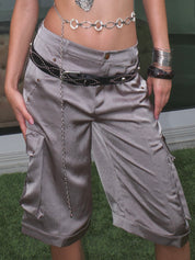 PROD Bldg 2026Fall Porto Satin Bermuda Shorts