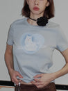 PROD Blue / Fit / S White Cat Fit T-shirt
