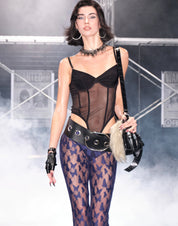 PROD Caged Teddy Boned Bodysuit Black