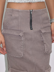 PROD  Cargo Denim Maxi Skirt
