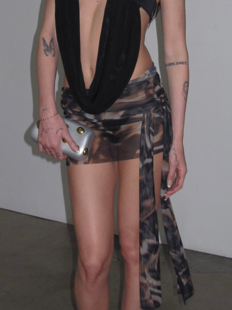  In-stock Evy Drape Tie Skirt