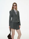 PROD Crop Blazer & Pleated Mini Skirt Set