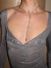 PROD Double-Layer Undine Teardrop Layered Necklace