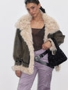 PROD  Faux Fur Leather Coat