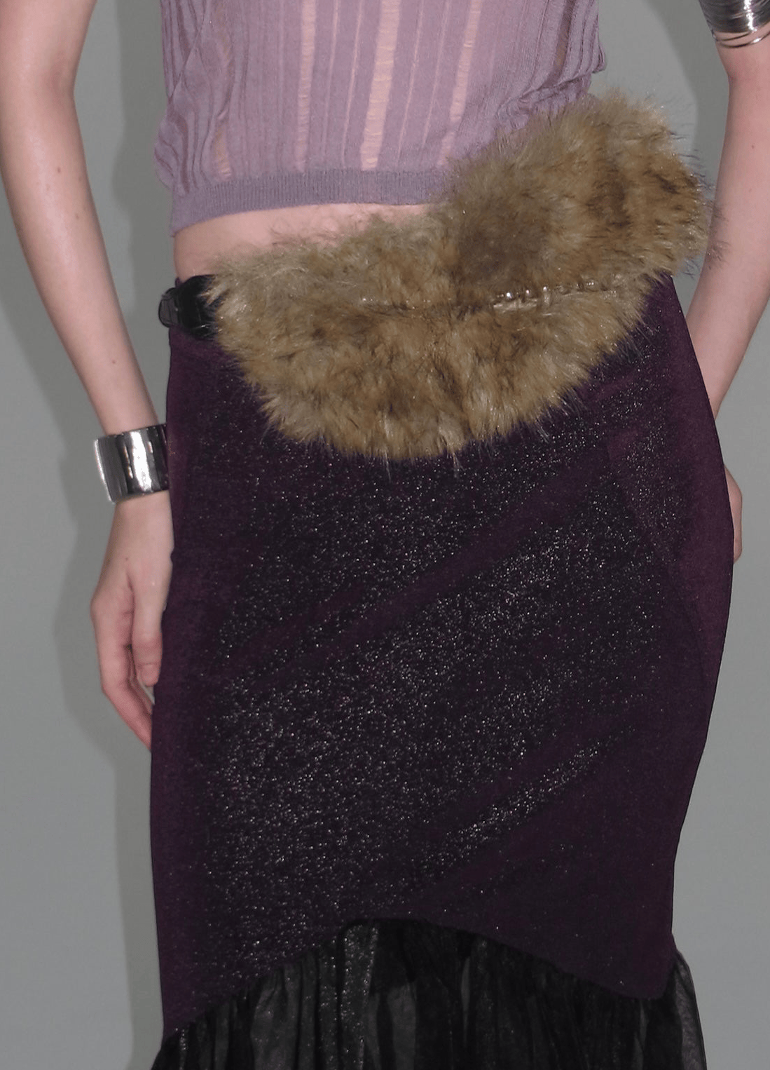 PROD Faux Fur Waist Belt