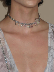 PROD Floral Choker Liora Pearl Charm Choker