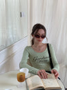 PROD  Gardenia Fairy Scoop Neck Long Sleeve T-shirt