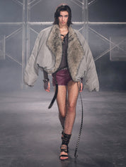 PROD Glacier Faux Fur Trim Puffer Jacket Gray