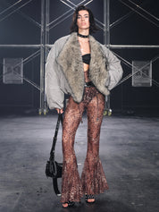 PROD Glacier Faux Fur Trim Puffer Jacket Gray