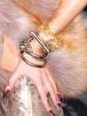 PROD golden / In-stock Gold Foil Resin Bangle