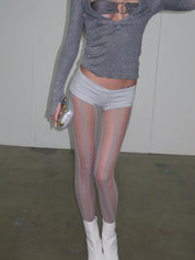 PROD Gray / One size Cable Jacquard Fishnet Tights