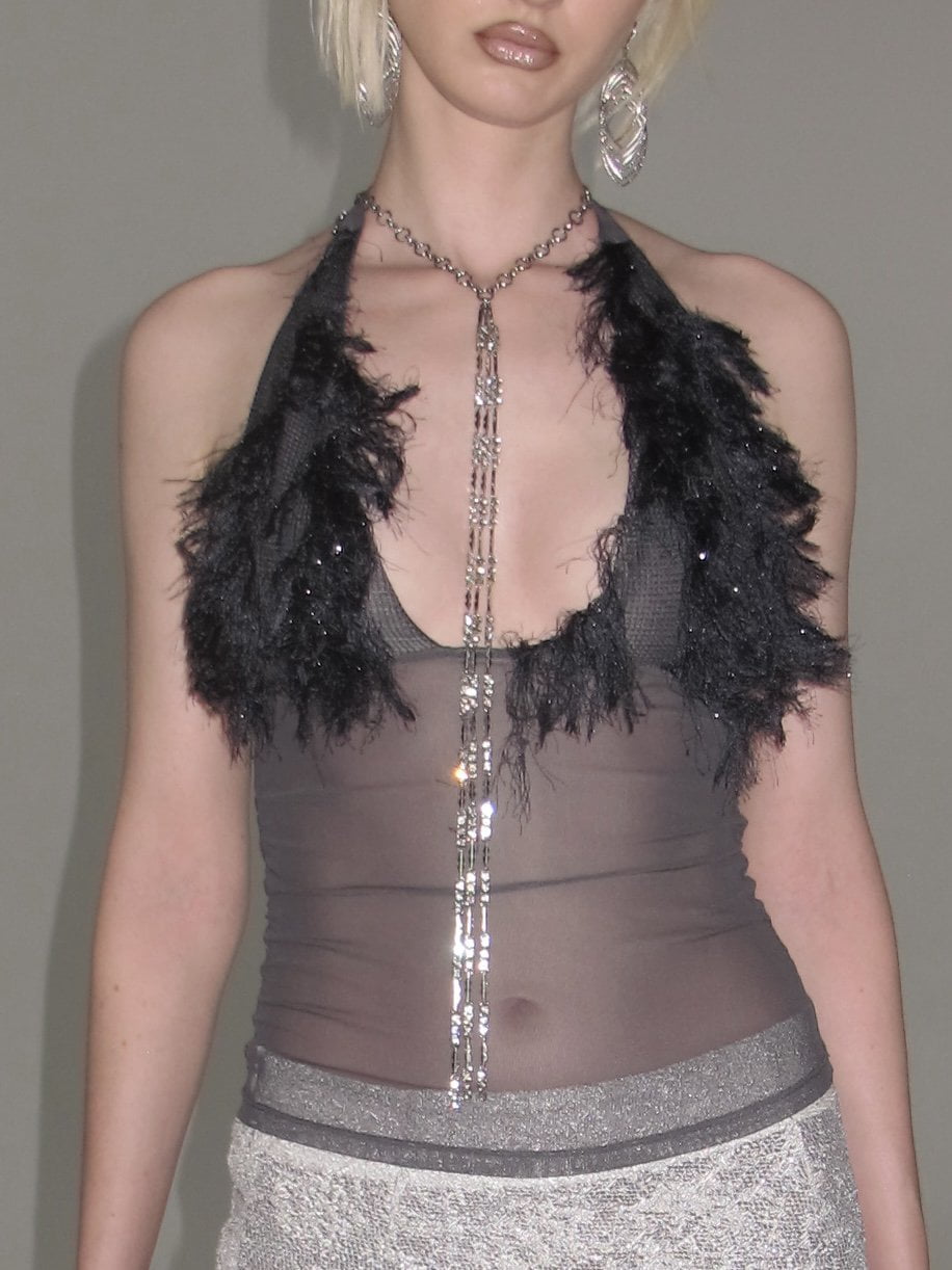  In-stock Ophelia Halter Top Gray