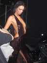 PROD Ingrid Halter Neck Maxi Dress