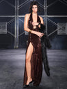 PROD Ingrid Halter Neck Maxi Dress