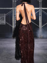 PROD Ingrid Halter Neck Maxi Dress
