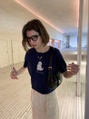 PROD  Island T-Shirts Cool Puppy Embroidered Boxy Knit Sweater