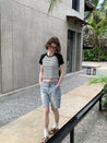 PROD  Island T-Shirts Stripped Raglan Small T-Shirt