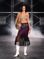 PROD Khaki / One size / In-stock Wild Thing Feather Bikini Top