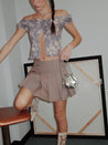 PROD  Khaki Pleated Skirt