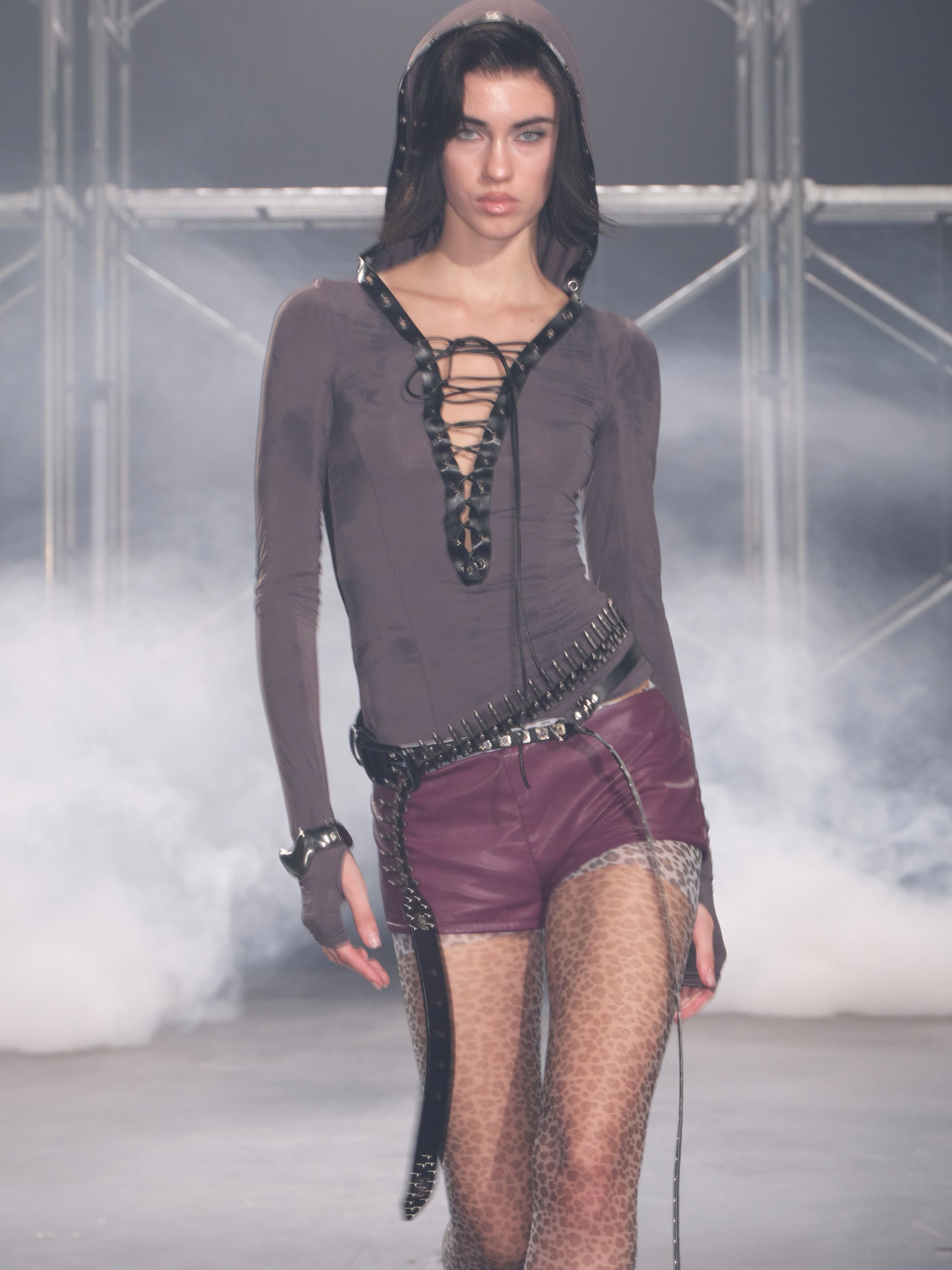 PROD  Lace Up Long Sleeve Top