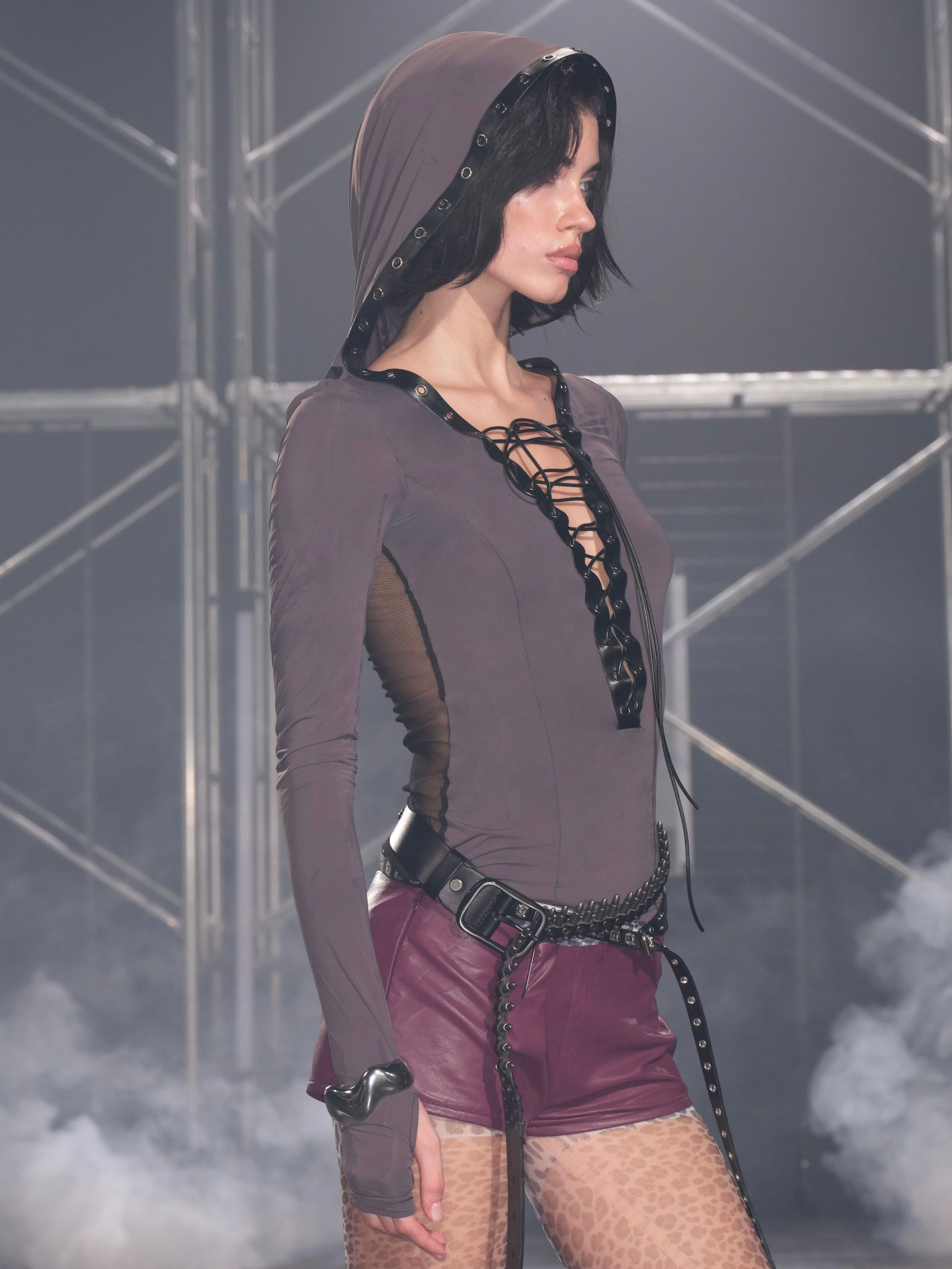 PROD  Lace Up Long Sleeve Top