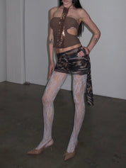 PROD light blue / One size Floral Lace Tights