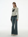 PROD Light Green / S Black Cat Long Sleeve Top