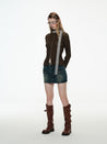 PROD Low Waist Mini Denim Skirt