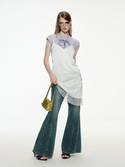 PROD Low Waisted Rhinestone Flare Jeans