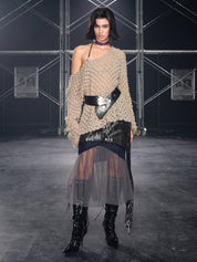 PROD Luna Sheer Mesh Skirt Navy