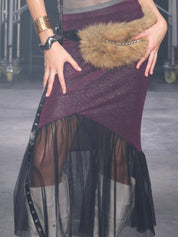 PROD  Luna Sheer Mesh Skirt Purple