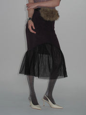 PROD  Luna Sheer Mesh Skirt Purple