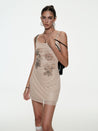 PROD Mesh Ink Painting Mini Dress