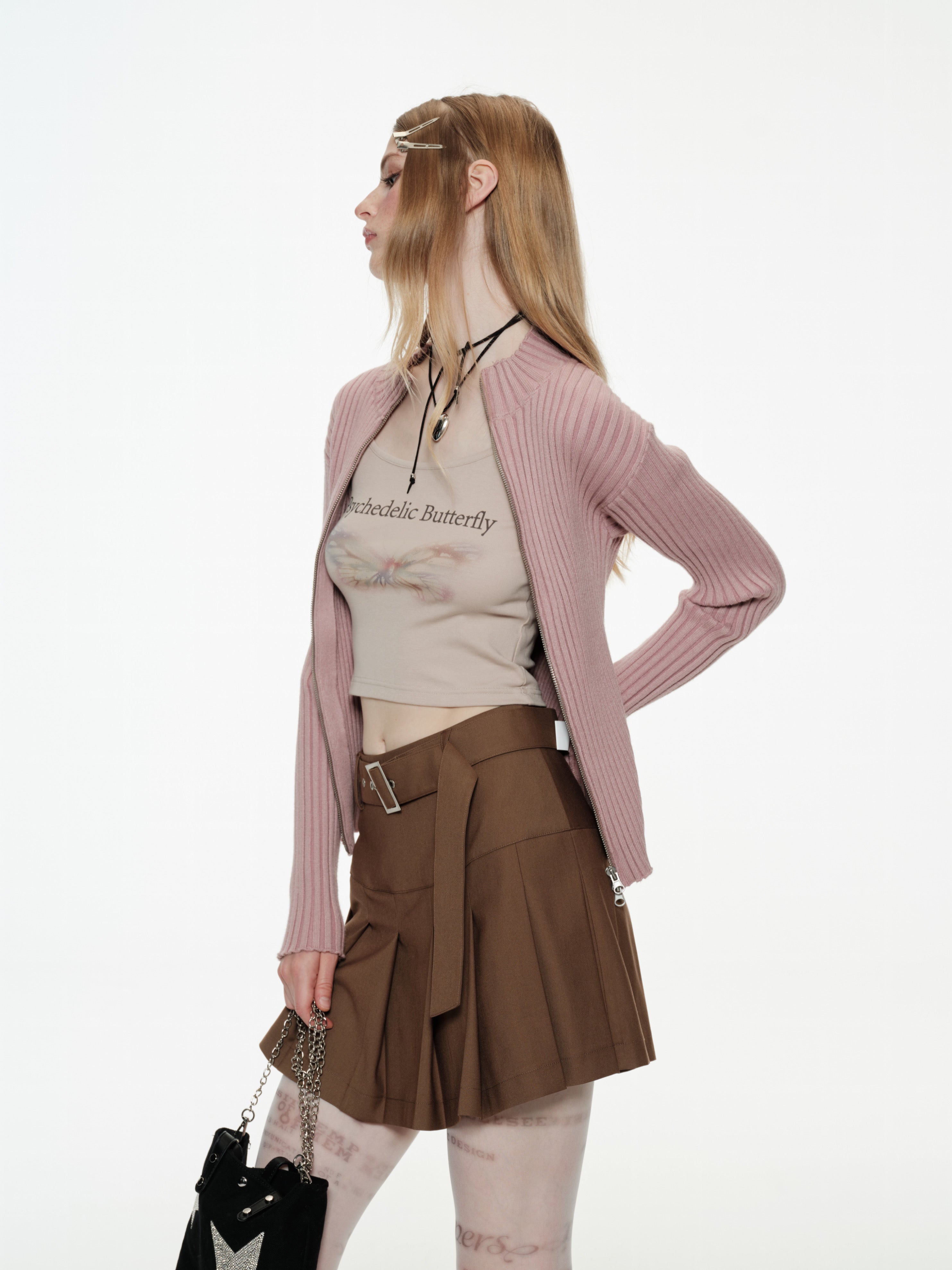 【PORTERNA】Sober Belt Mini Skirt B-BERNY Woman: Belt/skirt in distressed leather | Diesel