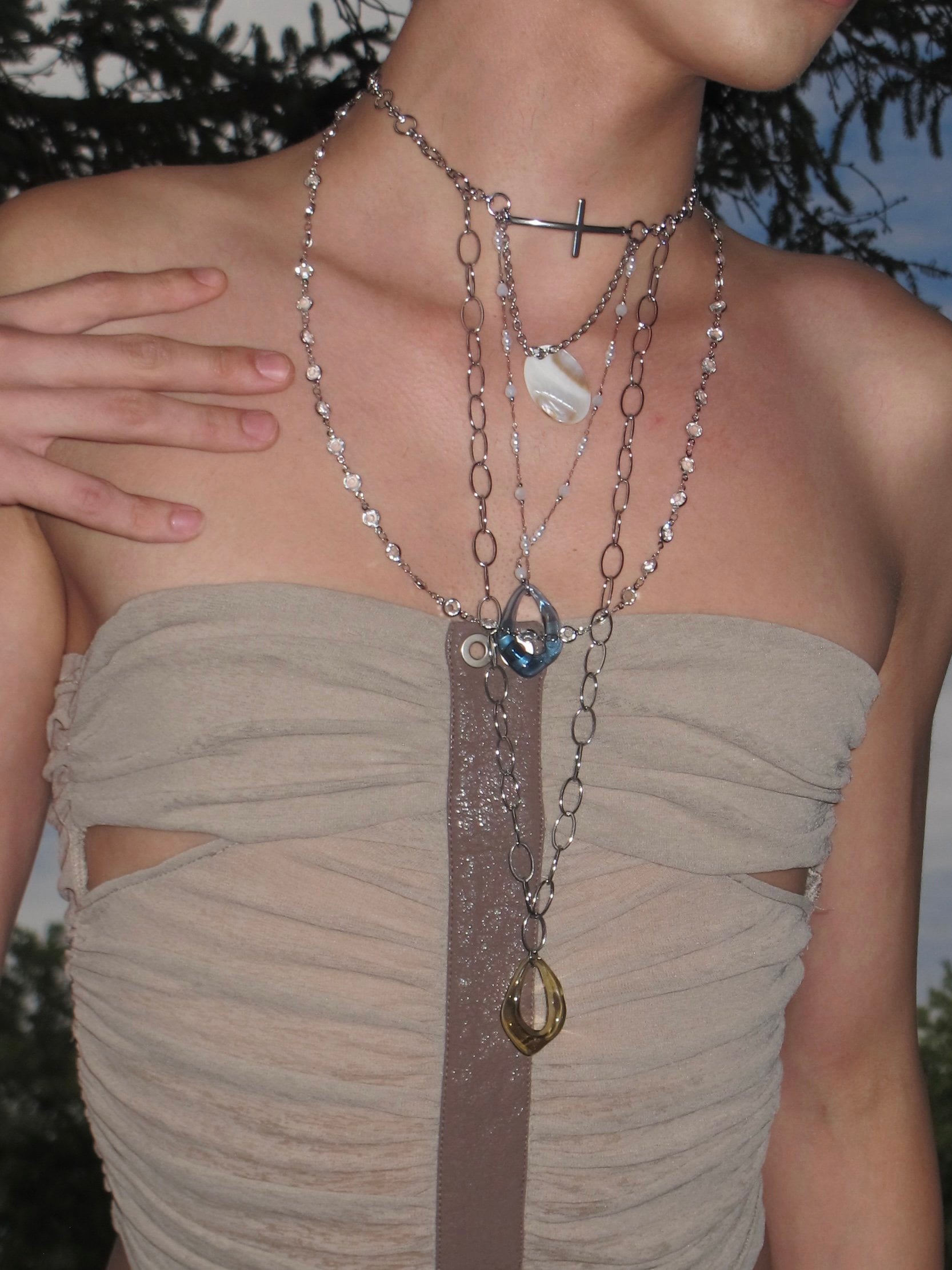 PROD Multi-Layer Necklace Astra Teardrop Layered Necklace