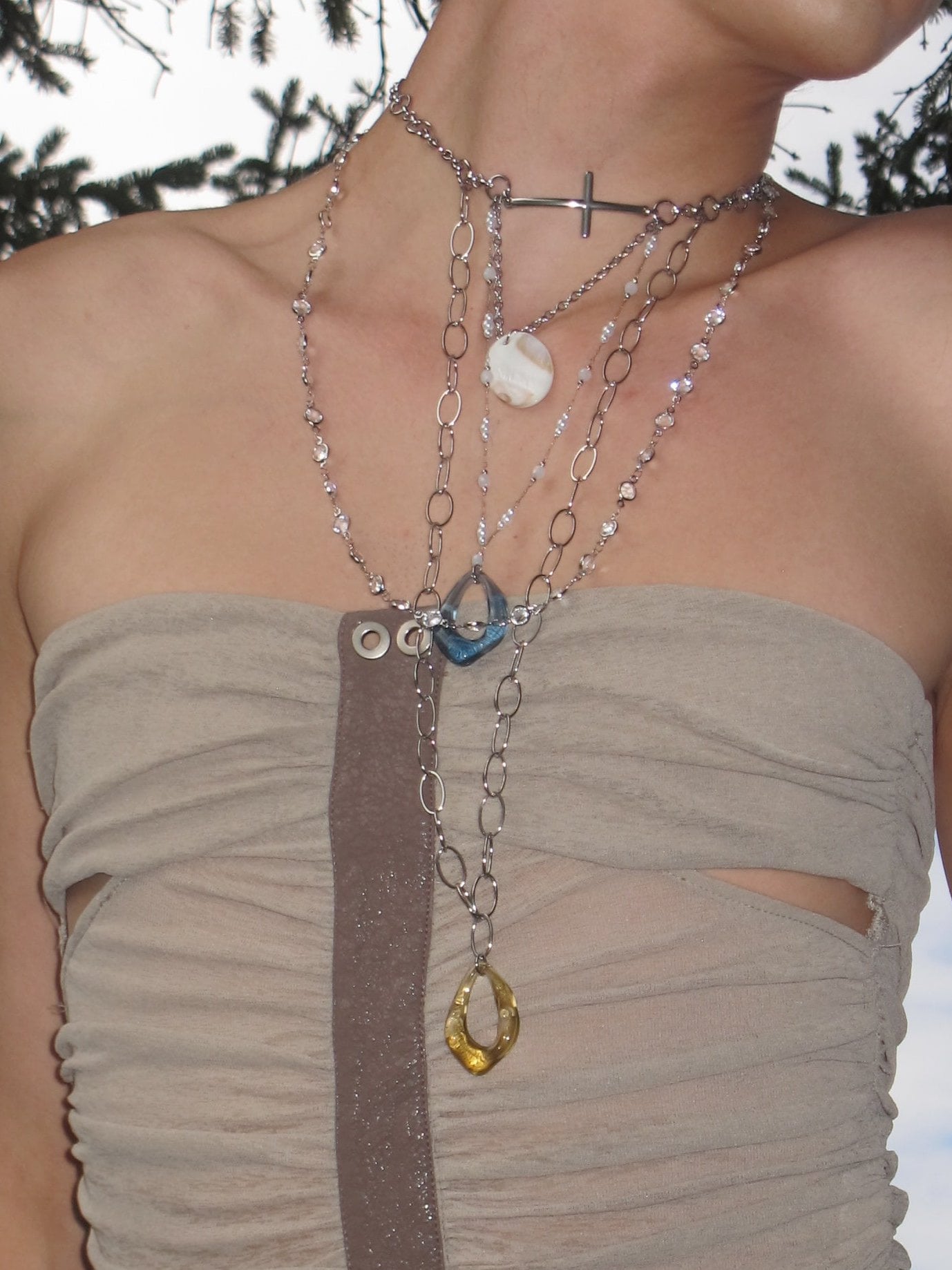 PROD Multi-Layer Necklace Astra Teardrop Layered Necklace