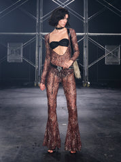 PROD Nadia V-neck Top In Leopard