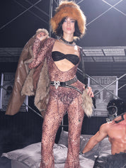 PROD Nadia V-neck Top In Leopard