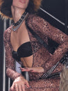 PROD Nadia V-neck Top In Leopard