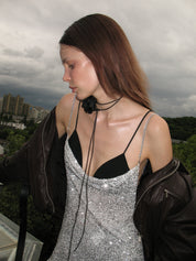 PROD  One Size / black Black Rose Choker Necklaces