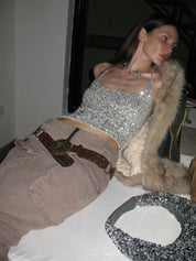 PROD  One Size / brown Brown Metal Belt