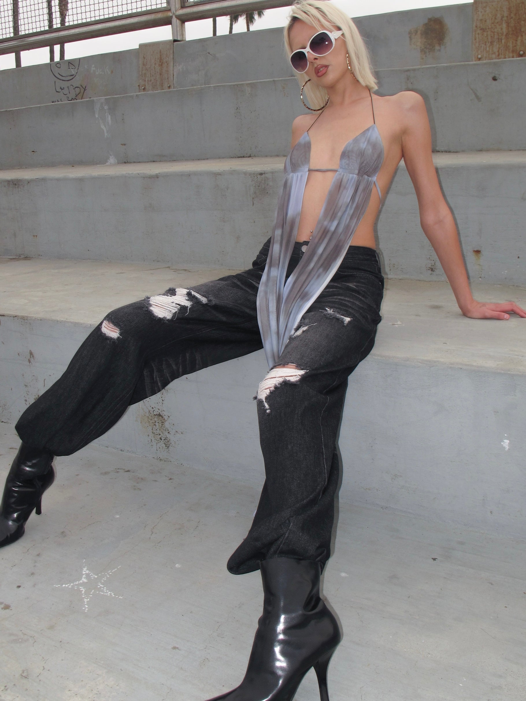 PROD One size (XS-L) / Blue Eden Convertible Wrap Top