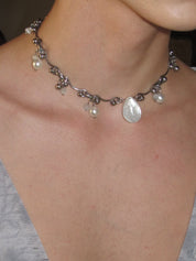 PROD Pearl Charm Necklace Liora & Alba Layered Necklace Set
